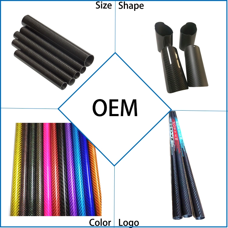 3K Colorful Carbon Fiber Tube Carbon Fiber Color Tube Carbon Fiber Tube with Color