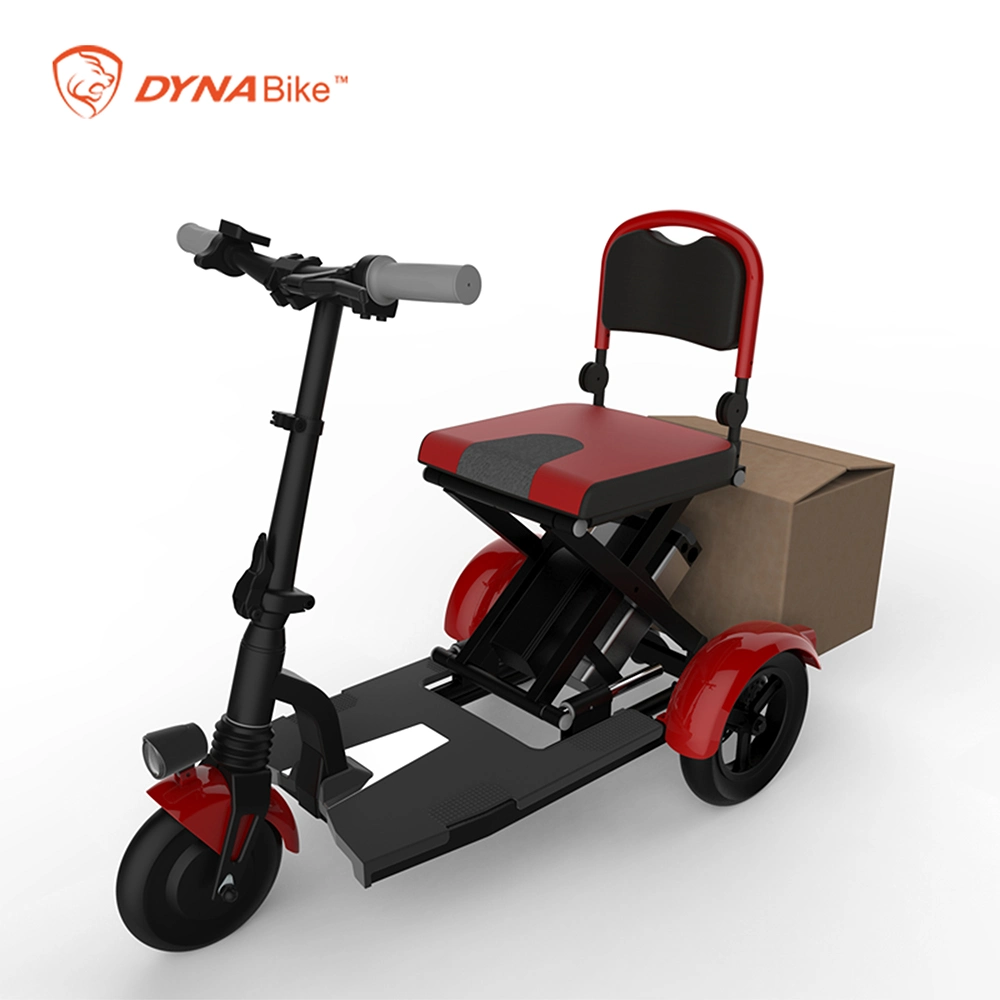 Disabled Riding 10ah Lithium Battery Electric Mobility Scooter Adult Three Wheel Scooter Electric