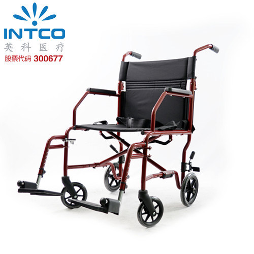 Lightweight Transit Folding Wheelchair Easy Transfered and Carried