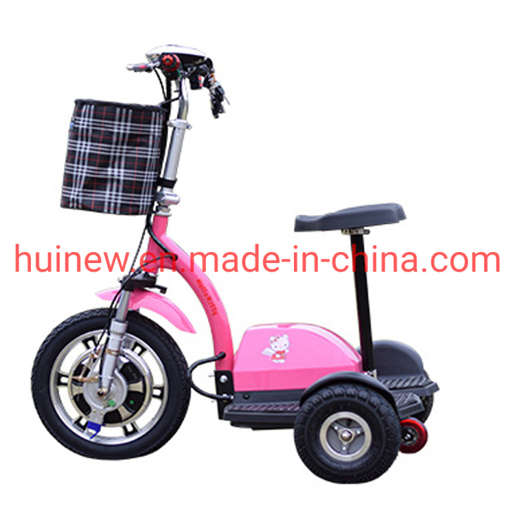 Folding 3 Wheels Handicapped Scooter LCD Display Mobility Scooter with Ce