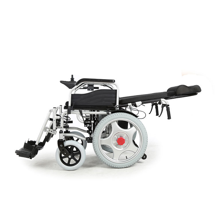 New Products Electric Reclining Wheelchairs Handicapped Elevating Footrest