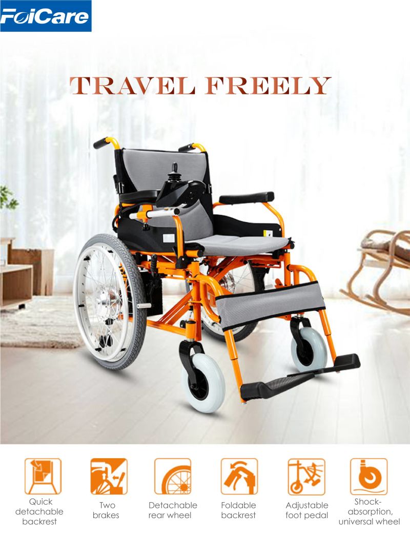 P2 Lithium Battery in Electric Wheelchair Bluetooth Motorized Power Wheelchair