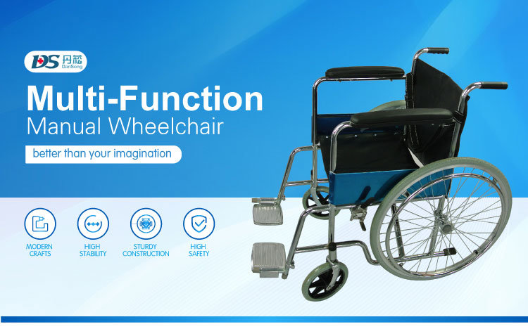 Dansong Accept Customized OEM Logo Lightweight Folding Manual Wheelchair