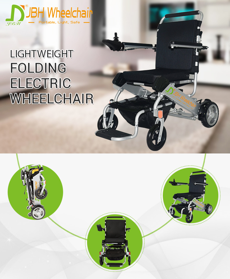 Folding Portable Electric Wheelchair for The Elderly and Disabled People with FDA, CE