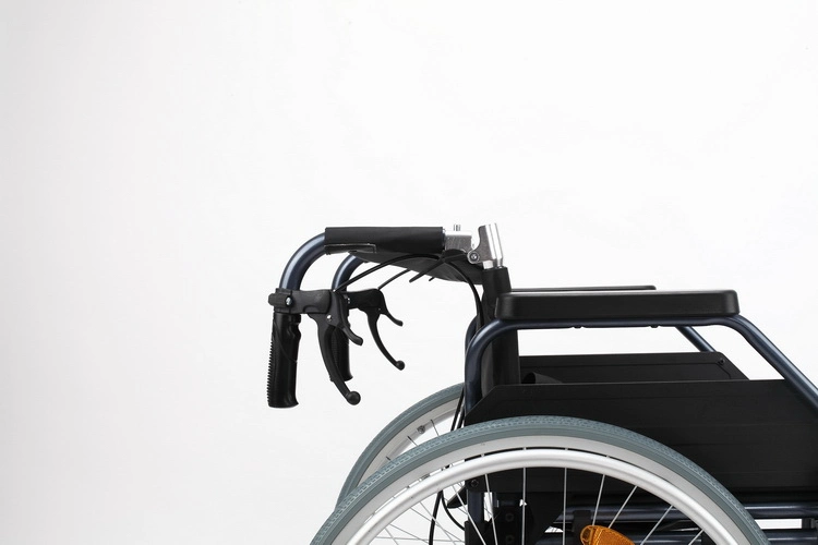 Manual Wheelchair Alloy Drop Back Handle Folding Wheelchair Lithium Battery