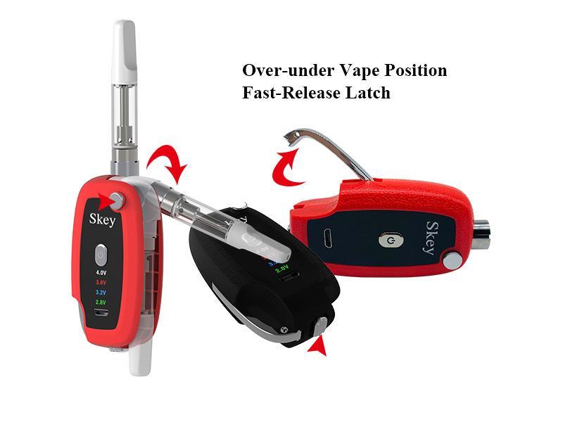 Mini Mod Vape Device Fast Release Latch Design with Dual Battery