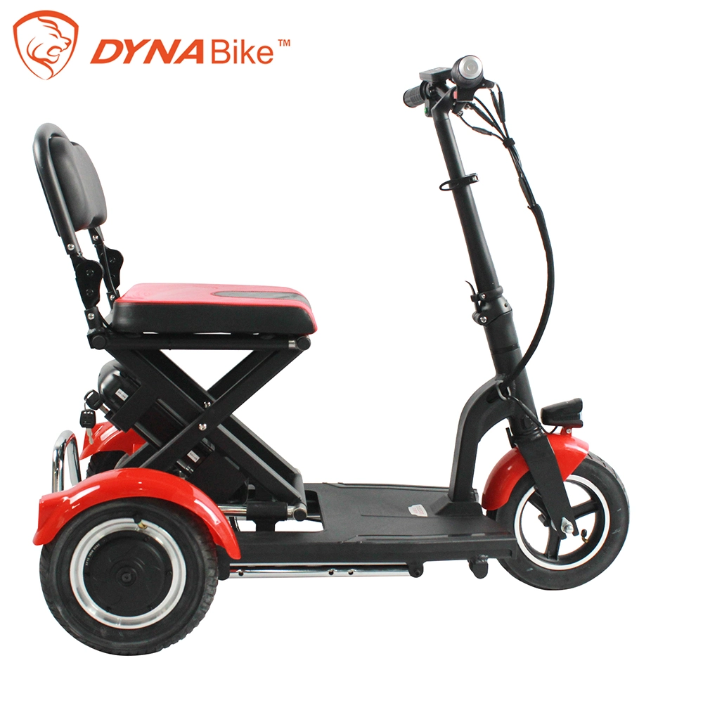 Foldable Mobility Scooter 3 Wheel 300W Rear Motor Aluminum Alloy Wheelchair Electric