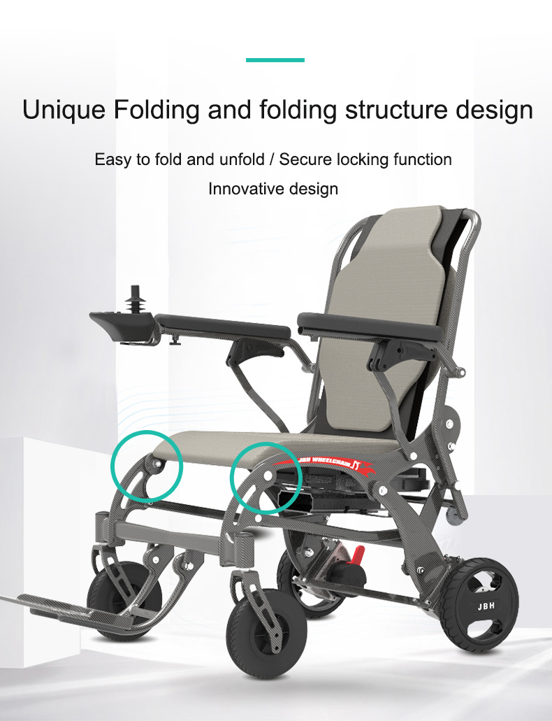 Aluminum Alloy Electric Wheelchair Heavy Duty Power Electric Wheelchair