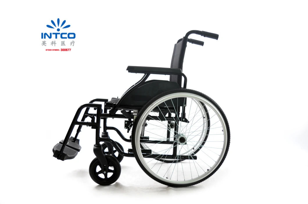 Medical Equipment New Aluminum Folding Manual Wheelchair for Disabled People