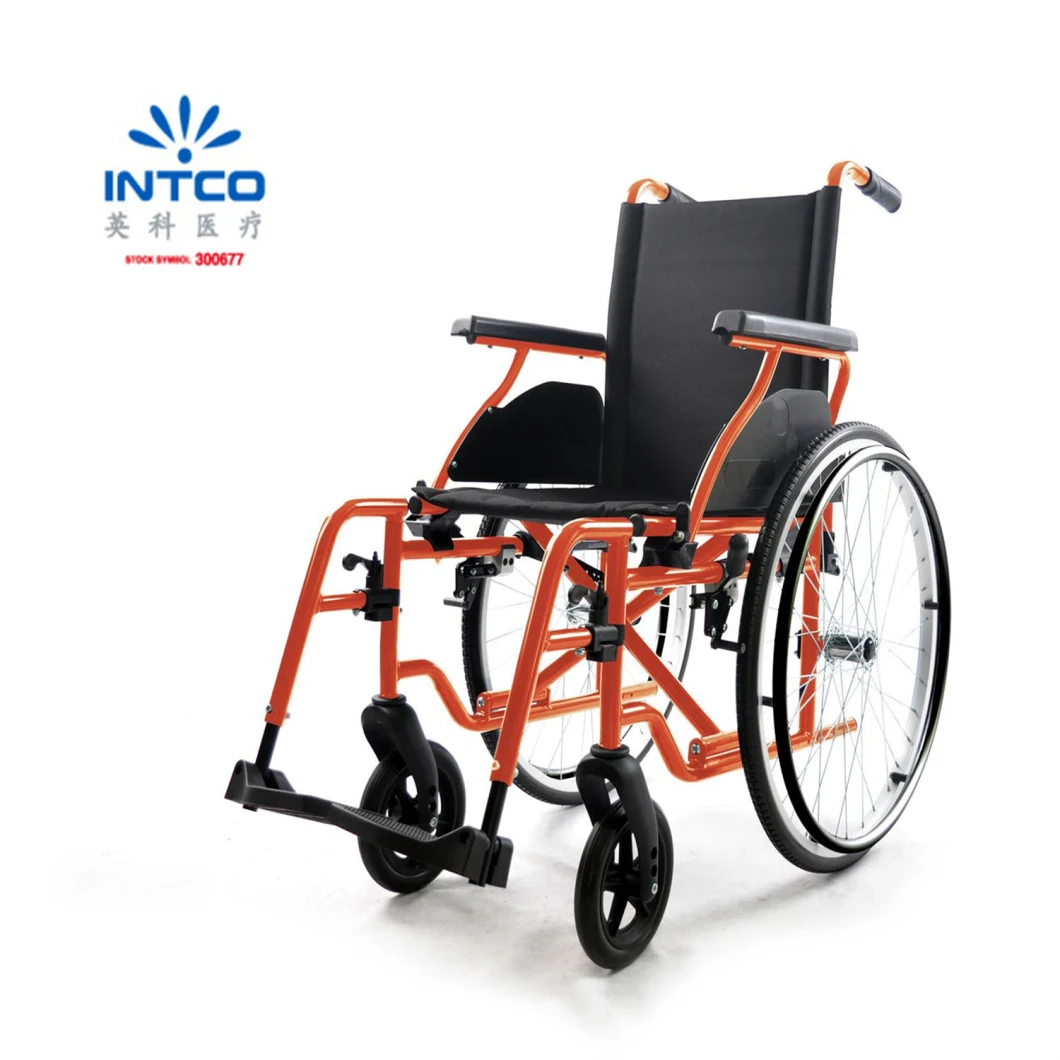 Medical Equipment New Aluminum Folding Manual Wheelchair for Disabled People