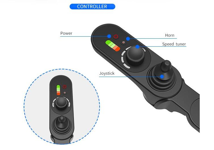 Light Portable Foldable Electric Power Wheelchair