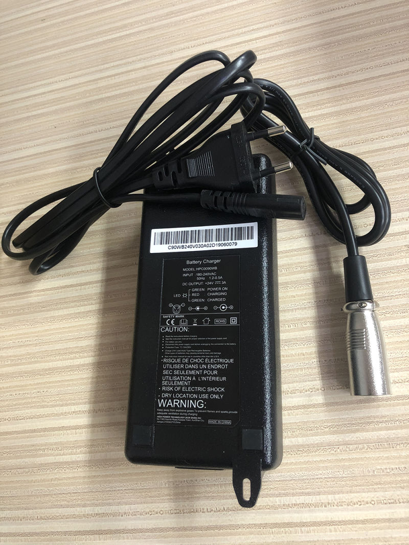 24V Electric Motor Power Lead Acid Battery Charger for Wheelchair