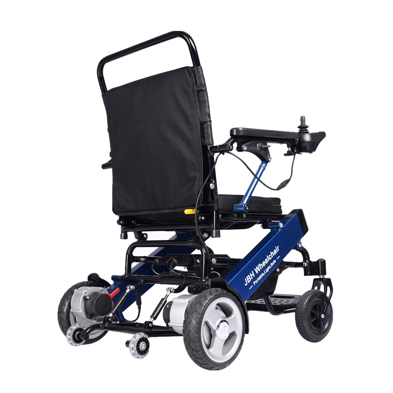 Light Motorized Folding Electric Wheelchair with 180W Brushless Motors