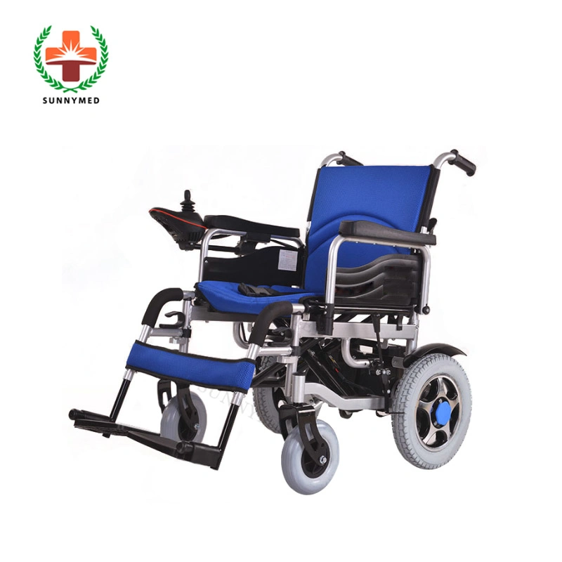 Sy-R103A Cheapest Professional Medical Portable Foldable Electric Wheelchair for Patient/Elderly