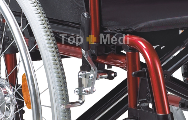 Manual Folding Aluminum Wheelchair for Disabled and Elderly