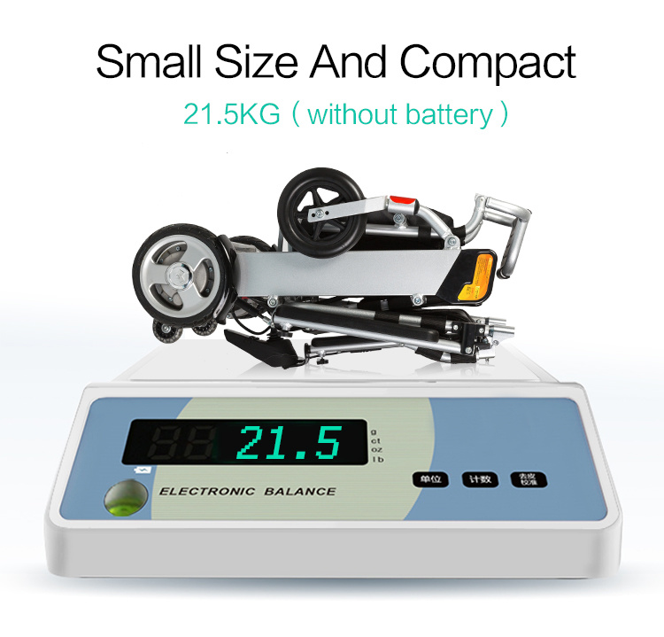 Lithium Battery Easy -Folding Powerful Electric Wheelchair with Ce, FDA