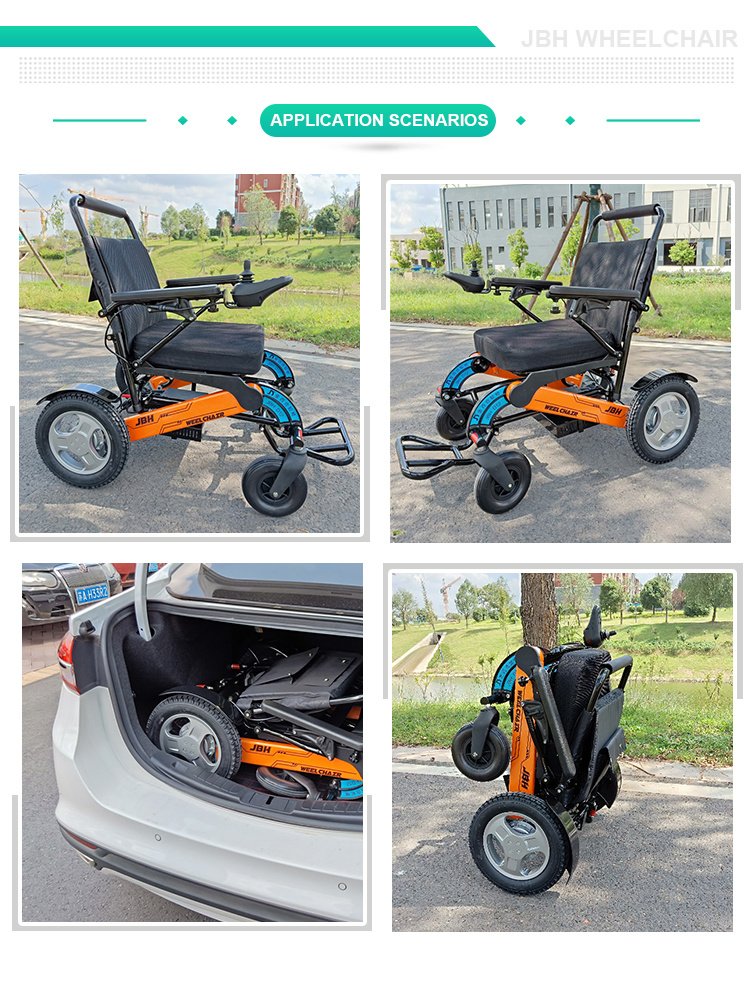 Handicapped Folding Motorized Automatic Wheelchair for Disabled