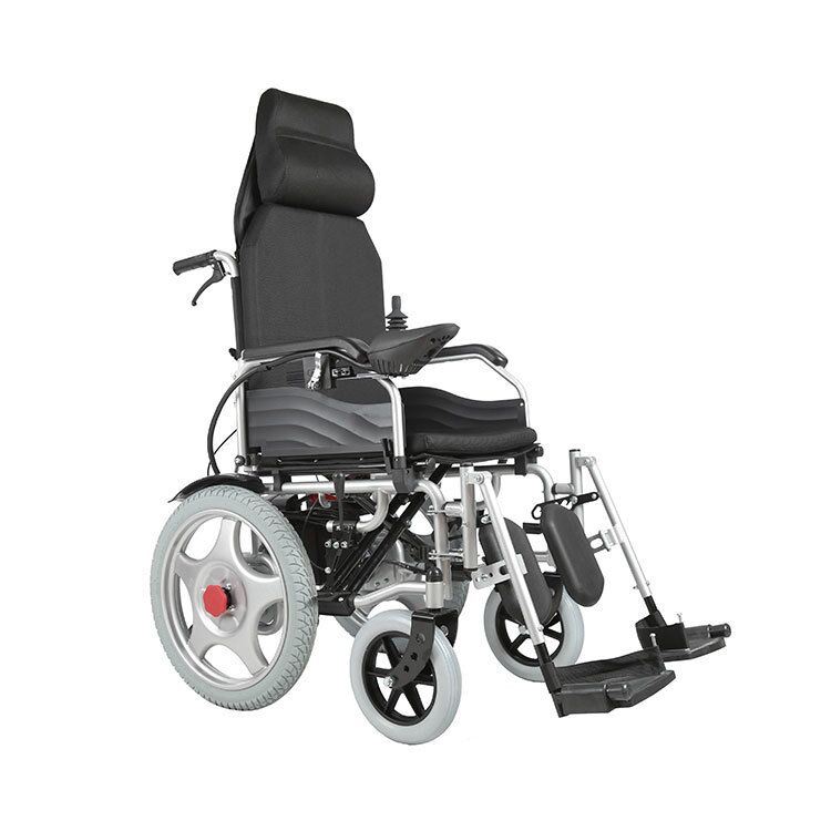 New Products Electric Reclining Wheelchairs Handicapped Elevating Footrest