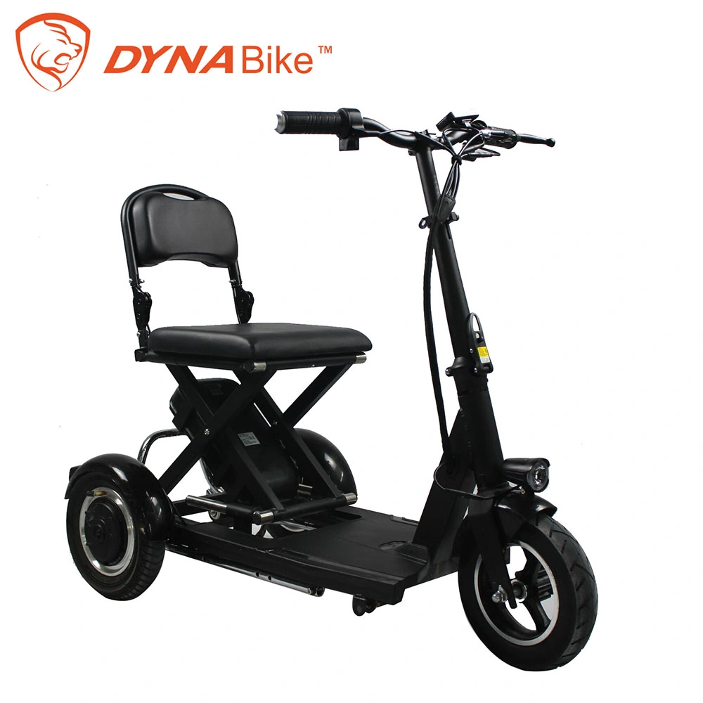 EEC Approved 36V 10ah 300W Electric Tricycle Moped Three Wheel Mobility Scooter Foldable Electric Mobility Scooter