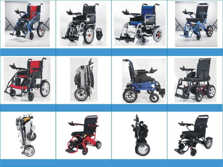 Folding Wheelchair Lightweight Electric Wheelchair for Disable People