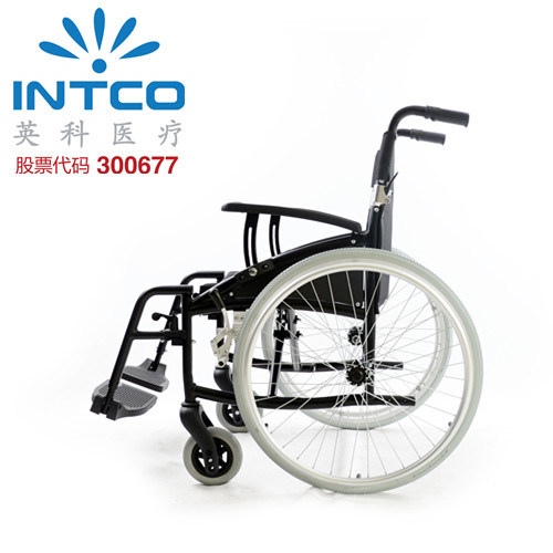 Armrest Adjustable Manual Wheelchair Aluminum Material