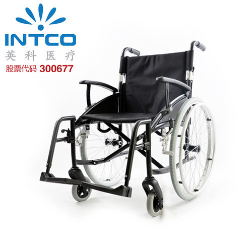 Armrest Adjustable Manual Wheelchair Aluminum Material