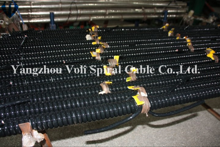 PVC Insulated TPU Sheathed Copper Wire Flexible Electrical/Electric Coiled Cable