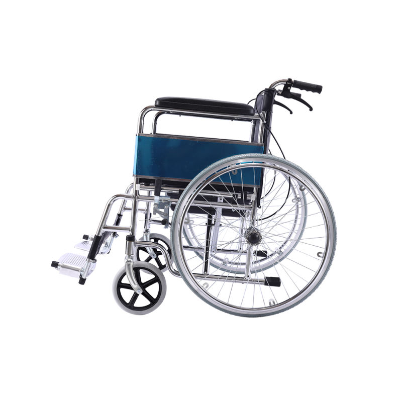 Manual Steel Bedpan Toilet Wheelchair for Aged Handicapped Disable People