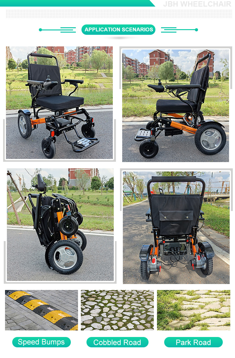 E Power Aluminum Lightweight Wheelchair for Elderly People