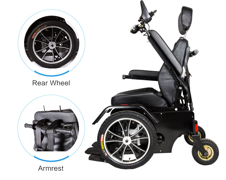 Automatic Power Standing Wheelchair Reclining Properties Wheel Chair