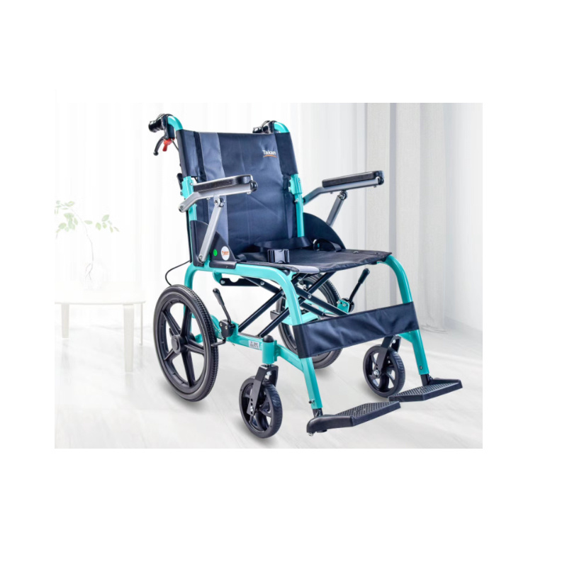 Folding Aluminum Alloy Light Weight Economical Manual Wheelchair