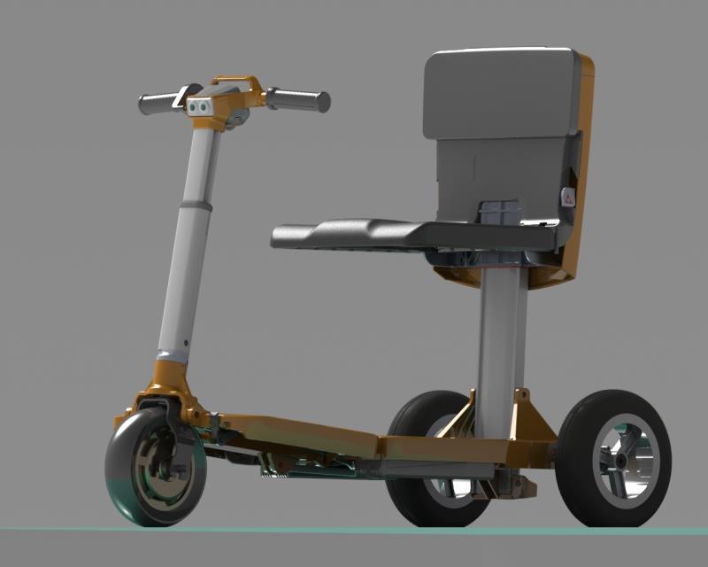 Multi-Functional Travel Folding Aluminum Foldable Electric Mobility Scooter