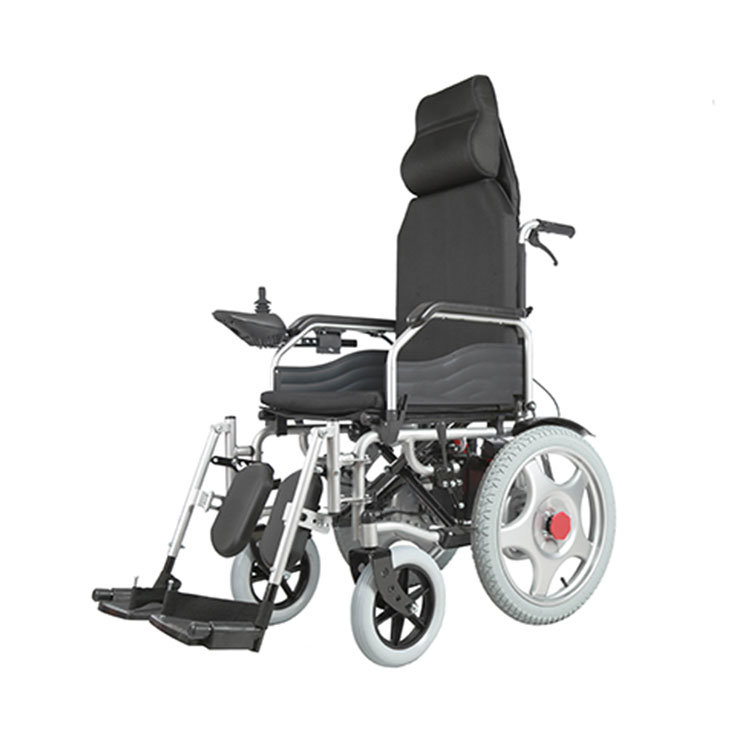 New Products Electric Reclining Wheelchairs Handicapped Elevating Footrest