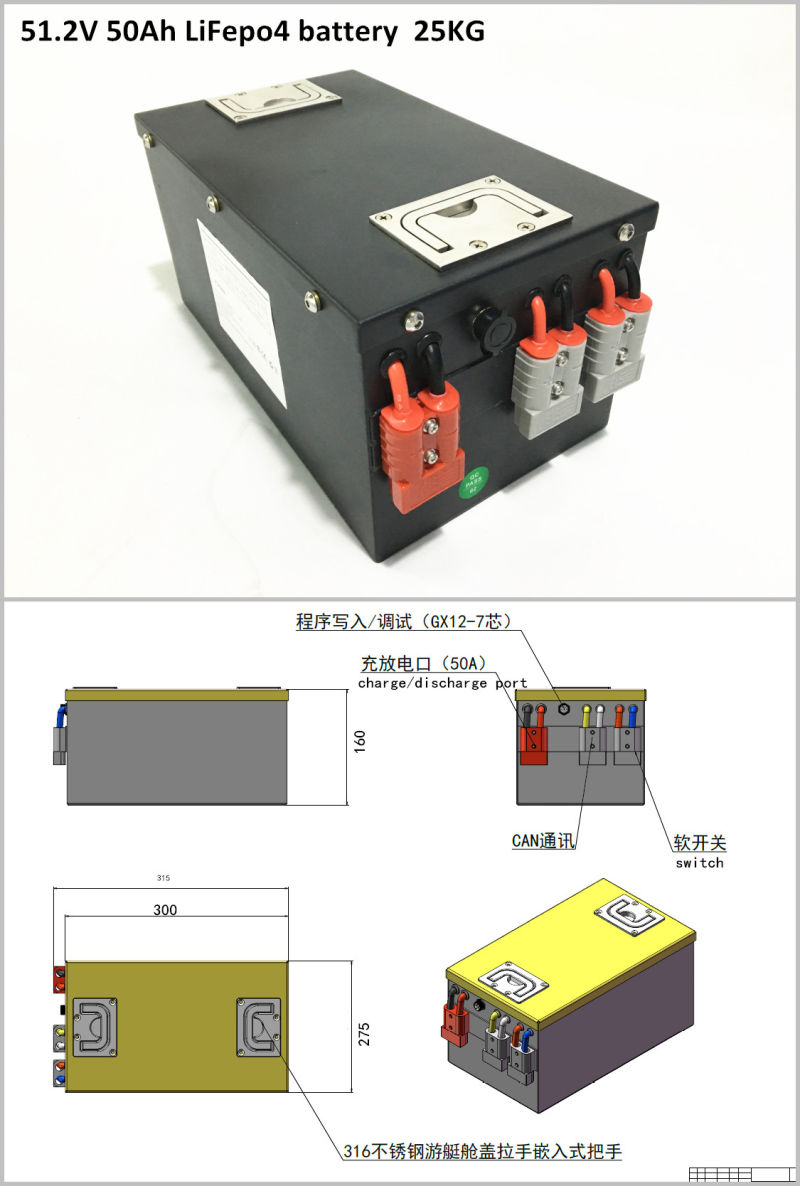 Electric Scooter Battery 24V 48V 50ah 100ah Lithium Battery Pack