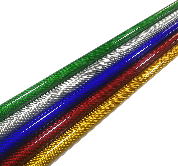 3K Colorful Carbon Fiber Tube Carbon Fiber Color Tube Carbon Fiber Tube with Color