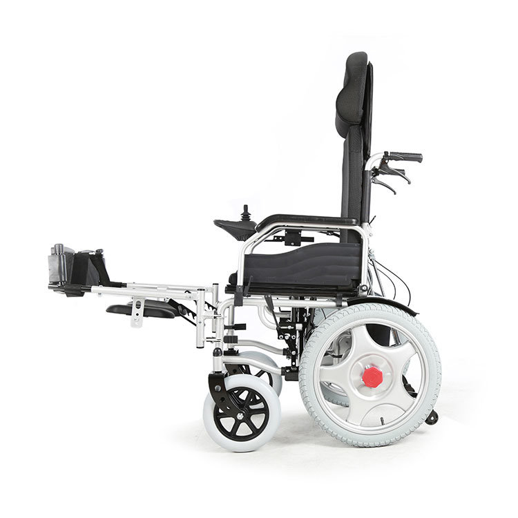 New Products Electric Reclining Wheelchairs Handicapped Elevating Footrest