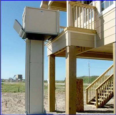 Vertical Wheelchair Lifting System for Outdoor and Indoor