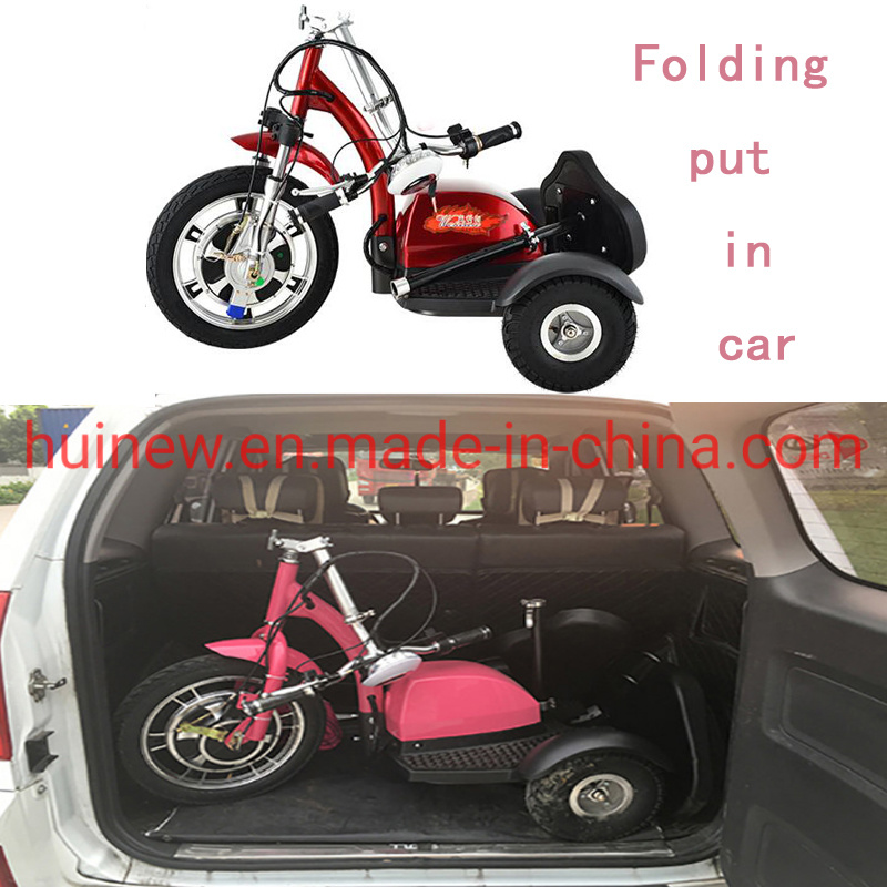 Folding 3 Wheels Handicapped Scooter LCD Display Mobility Scooter with Ce