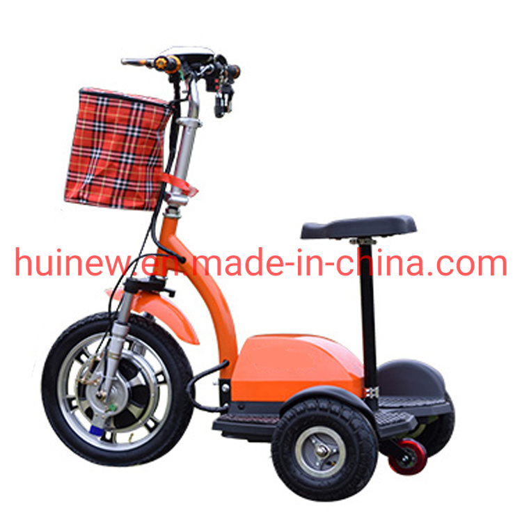 Folding 3 Wheels Handicapped Scooter LCD Display Mobility Scooter with Ce