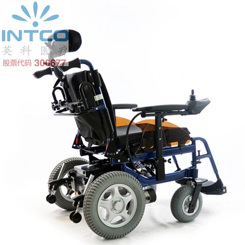 High-Quality Aluminum Power Folding Wheelchair Electric with Reclining Backrest