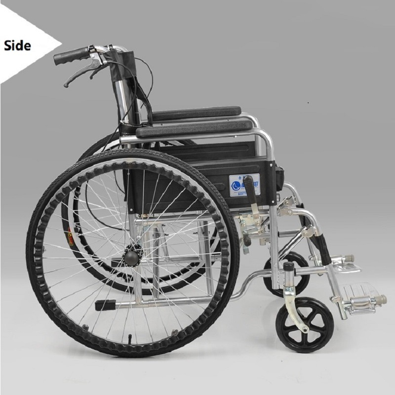 Manual Wheelchair Medical Equipment Hospital Foldable Lightweight Aid Wheelchair