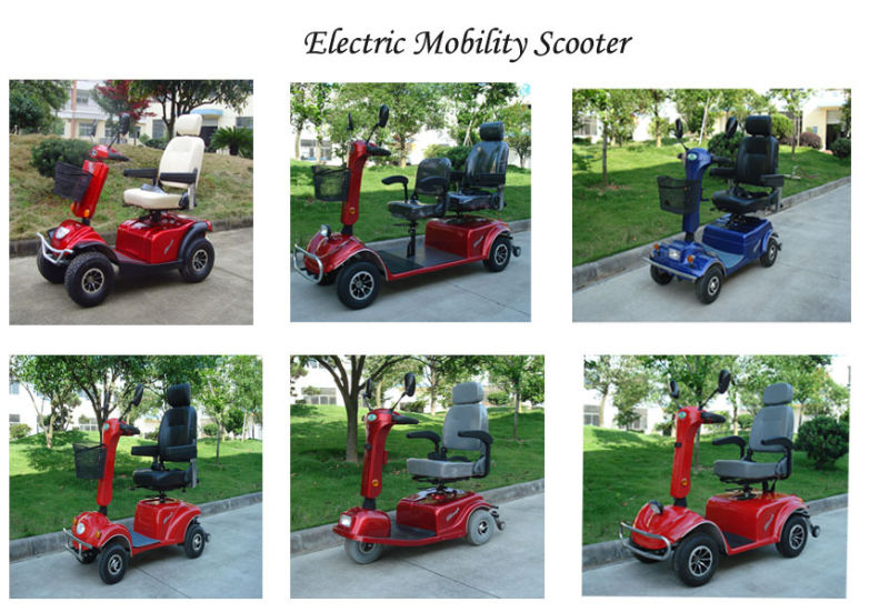15inch 4 Wheel Electric Scooter Handicapped Mobility Scooter Old Poeple Scooter