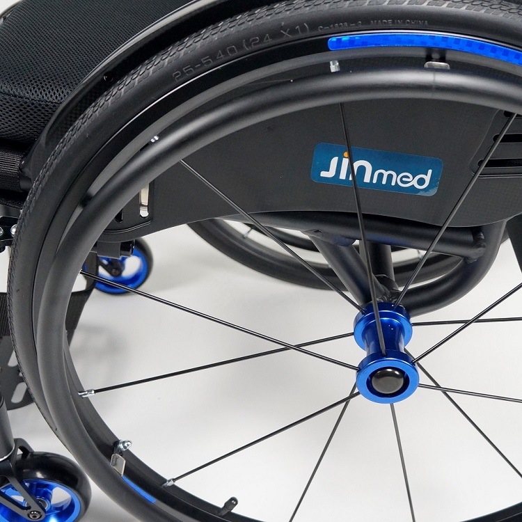 Innovative and Lightweight Everyday Aluminum Sport Wheelchairs with Nylon Upholstery