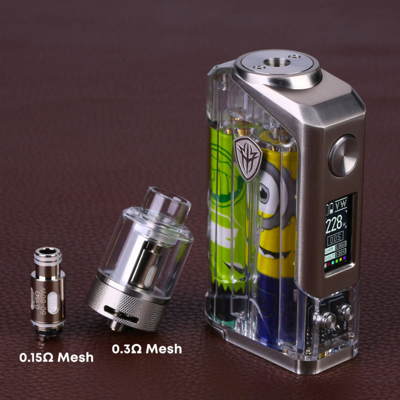 New Arrival Dual Battery Rincoe Jellybox 228W Box Mod Electronic Cigarette