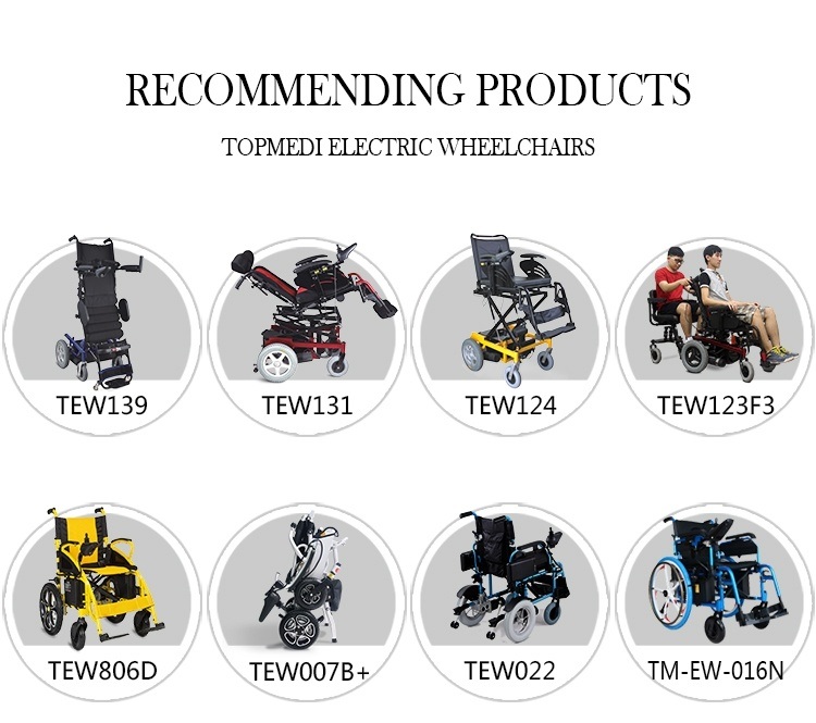 Portable Light Weight Handicapped Folding Electric Power Wheelchair