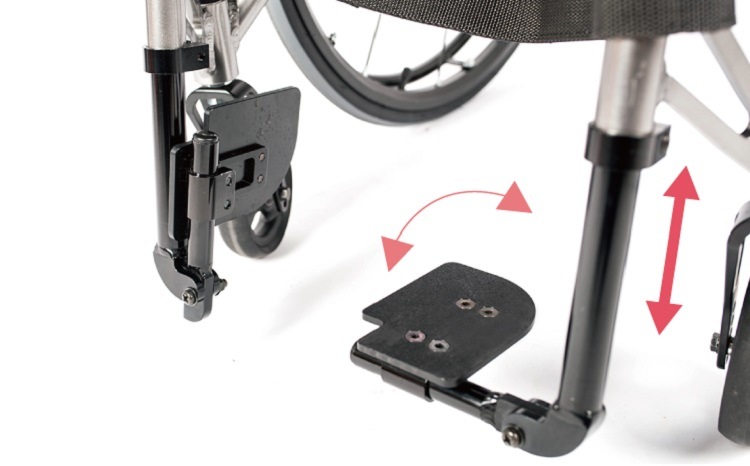 Lightweight & User-Friendly Wheelchair with Flip-Armrest, Tension Back