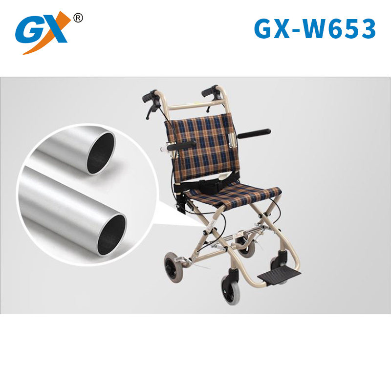 Easily Foldable Airplane Wheelchair Manual Traveling Wheelchair for Sale