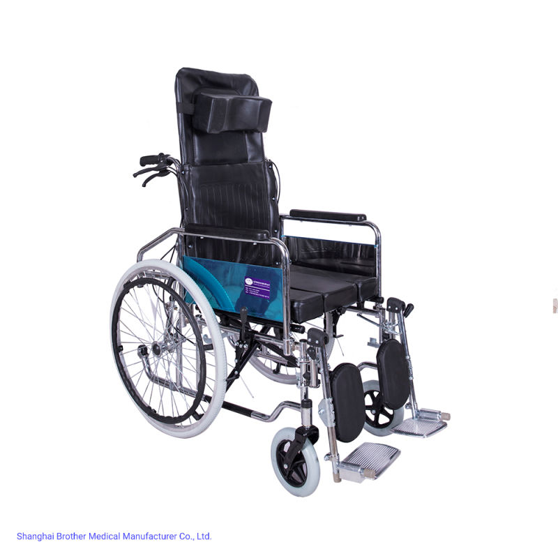 2021 Commode Wheelchair Rolling Wheel Chair for Injured and Disabled