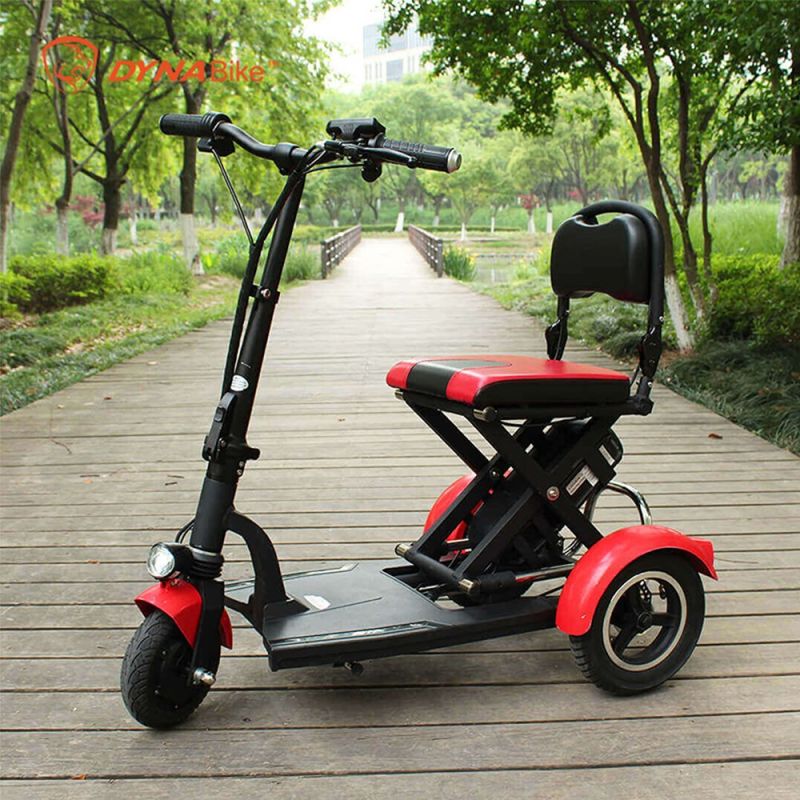 300W Rear Motor Mobility Scooter 3 Wheel Electric Scooter for Disabled