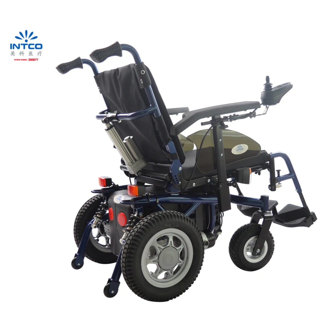 Mobility Aids Steel Multifunctional Electric/Power Wheelchair with Lighting Control System